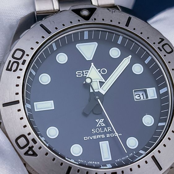 Seiko Prospex “Air Diver” Titanium Solar 200m Ref. SBDJ009 (JDM แท้ ญี่ปุ่น) รูปที่ 9