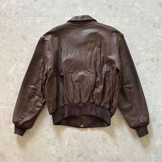 Vintage 80s Cooper Sportswear Type A-2 Flight Leather Military รูปที่ 5