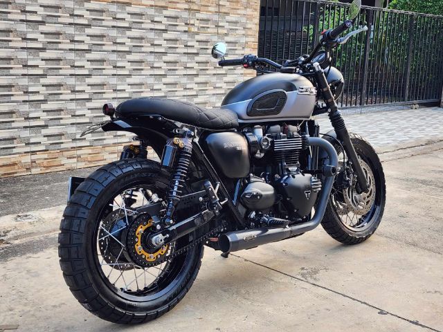 ขาย triumph t120 black ปี2021 จดทะเบียนปี2022 ตัวยูโร5 สีเทาดำ รูปที่ 4