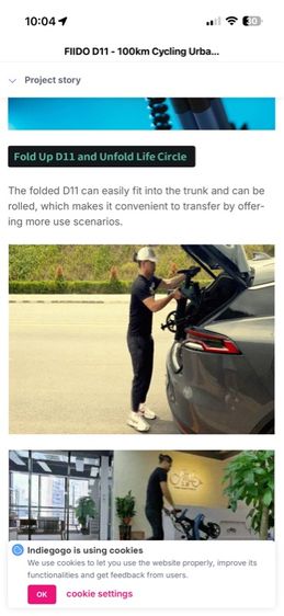 จักรยานไฟฟ้า Fiido D11 electric folding bike รูปที่ 6