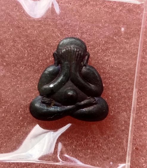 พระปิดตาหลังรูปเหมือน หลวงพ่อสาคร เนื้อทองแดงปี2549