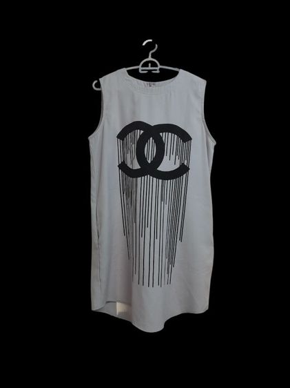 แขนสั้น L เดรส | จั๊มสูท อื่นๆ ชุดเดรสแขนกุด พิมพ์ลายด้านหน้า สีเทาอ่อน (ส่งฟรี)