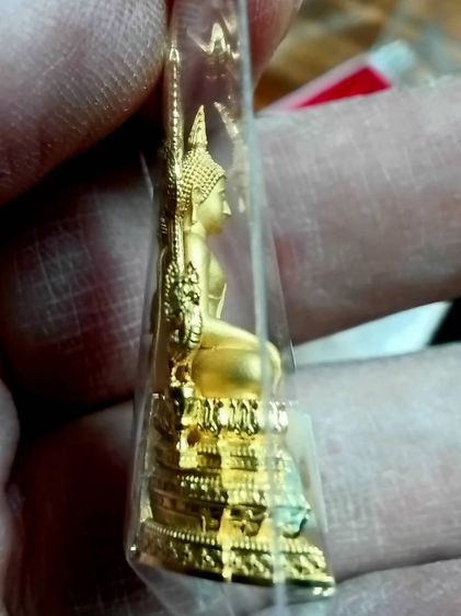 สมเด็จองค์ปฐม เนื้อชุบทอง วัดพระพุทธพรหมยาน สูง3.5เซ็นติเมตร สร้างเพียง1,500องค์ รูปที่ 8