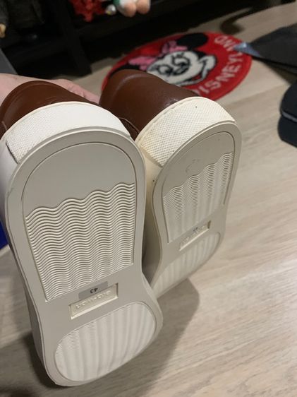 รองเท้าผ้าใบหนังแท้  Handmade sneakers ของใหม่ รูปที่ 17