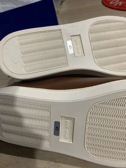 รองเท้าผ้าใบหนังแท้  Handmade sneakers ของใหม่ รูปที่ 16