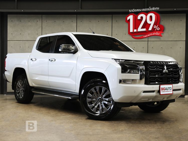 Mitsubishi Triton 2025 2.4 Plus Ultra Pickup ดีเซล ไม่ติดแก๊ส เกียร์ธรรมดา ขาว