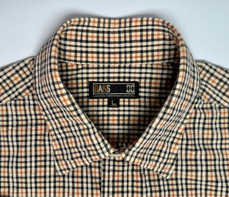 ⚠️ลายสก็อต SIGNATURE‼️เสื้อเชิ้ต DAKS ของแท้ สไตล์ลำลอง รูปที่ 9