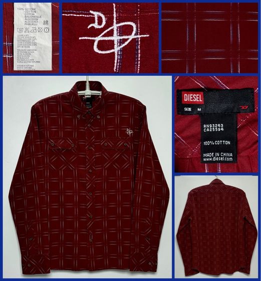 ⚠️รุ่นใหม่‼️เสื้อเชิ้ต DIESEL ของแท้ แบบสวย สไตล์ VINTAGE