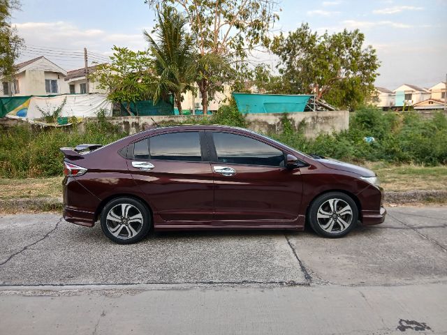 Honda City 2014 1.5 Sv i-VTEC Sedan เบนซิน ไม่ติดแก๊ส เกียร์อัตโนมัติ แดง รูปที่ 4
