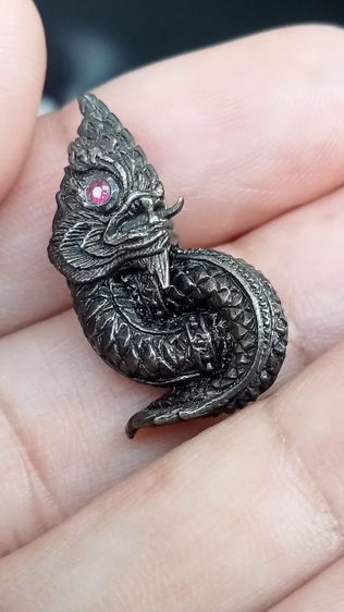 ต่างหูพญานาคเงินแท้ เช่าจากวัด หนัก 9.5 กรัม รูปที่ 4