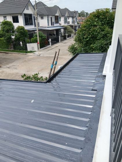 งานต่อเติมบ้านที่จอดรถ โครงหลังคาเหล็ก ปูกระเบื้อง รูปที่ 13