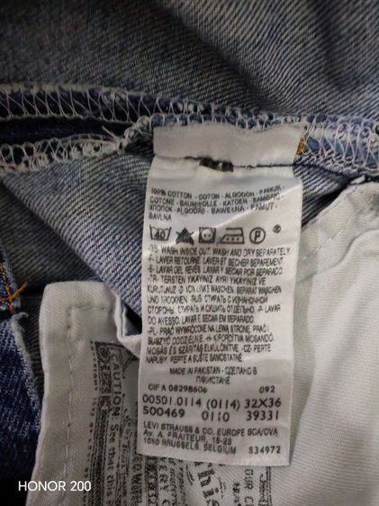 ลีวายส์ 501-0114  ของแท้ มือสอง เอว 32 ยาว 36 รูปที่ 4