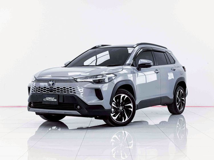 รถ Toyota Corolla Cross 1.8 HEV Premium Luxury สี เทา