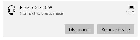 หูฟังบลูทูธ Pioneer SE-E8TW รูปที่ 8