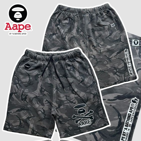 กางเกงขาสั้น EU 34 AAPE BY A BATHING APE Universe Moon face Camo Skull  Crossbones