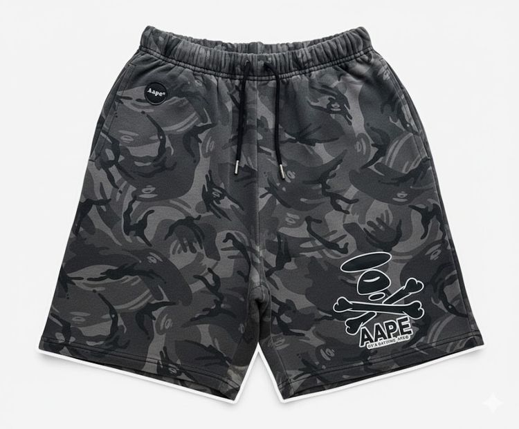 AAPE BY A BATHING APE Universe Moon face Camo Skull  Crossbones รูปที่ 2