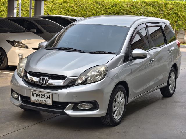 Honda Mobilio 2015 1.5 V Utility-car เบนซิน ไม่ติดแก๊ส เกียร์อัตโนมัติ เทา รูปที่ 3