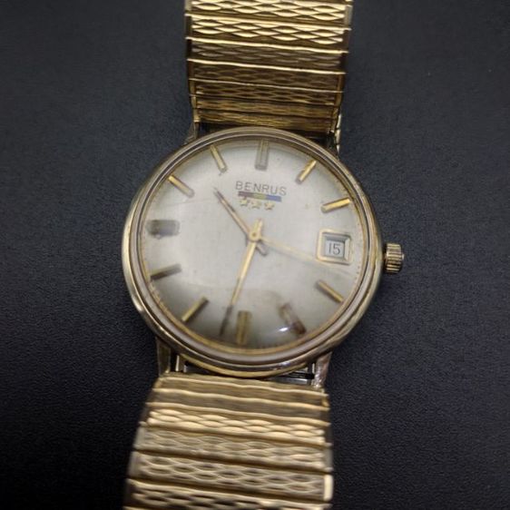 นาฬิกาวินเทจ แบรนด์ Benrus 14K solid gold case เครื่องระบบไขลาน  รูปที่ 2