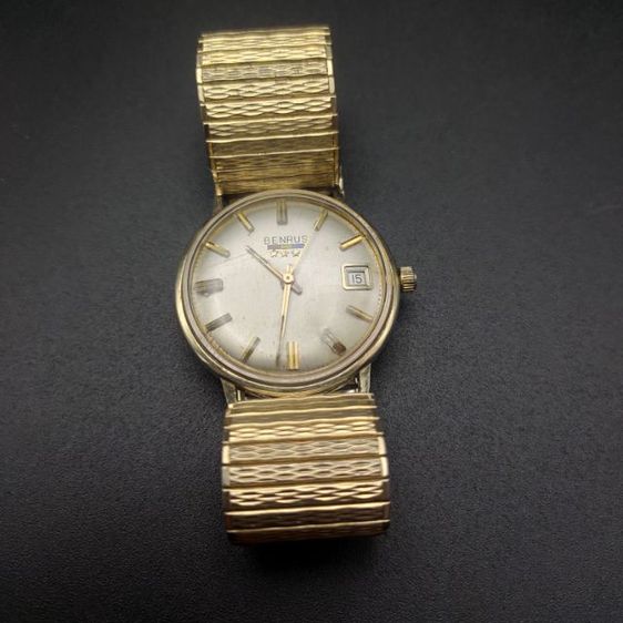 นาฬิกาวินเทจ แบรนด์ Benrus 14K solid gold case เครื่องระบบไขลาน 