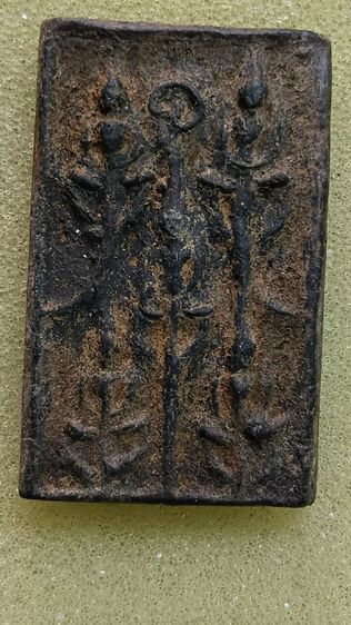 พระสมเด็จ พิมพ์พระเจ้าห้าพระองค์ เนื้อผงใบลาน เคลือบรัก เก่าตามภาพ