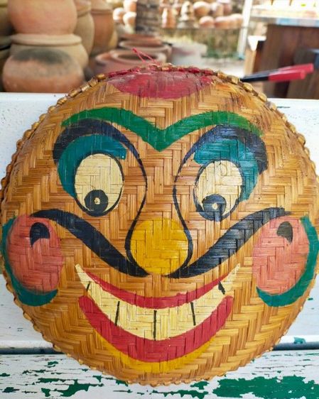 หน้ากากสานมือจากบาหลี รูปที่ 2