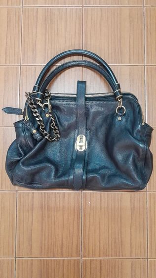 ถูกไฟลุก Burberry Bartow Leather Bag เป๋าหนังสภาพกริบสีดำ อะไหล่ทองรมดำ ถูกม๊ากก รูปที่ 9