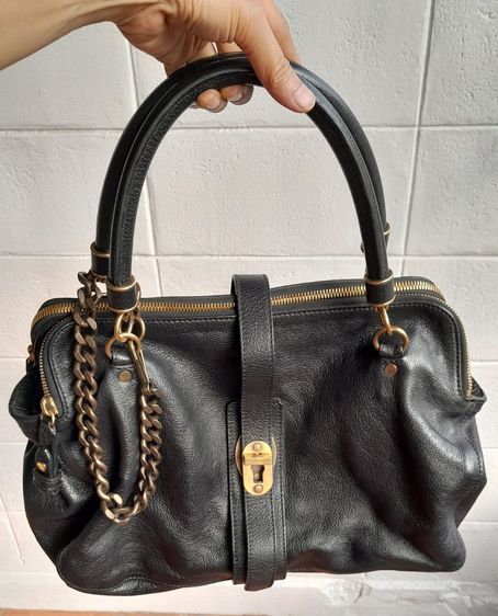 ถูกไฟลุก Burberry Bartow Leather Bag เป๋าหนังสภาพกริบสีดำ อะไหล่ทองรมดำ ถูกม๊ากก รูปที่ 2