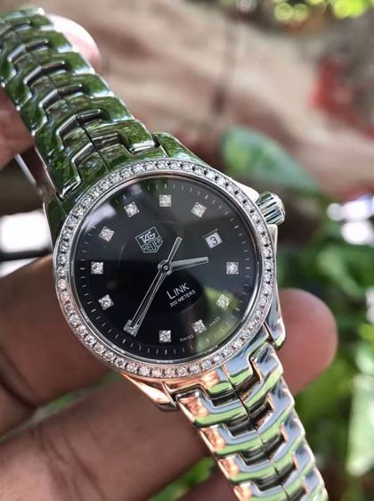 Tag Heuer Link Lady G4 Quartz Full Diamond Black Dial WJF131A🇨🇭🇨🇭
    รูปที่ 5