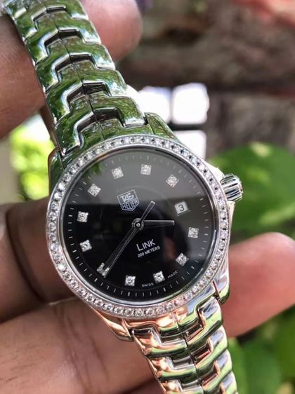 Tag Heuer Link Lady G4 Quartz Full Diamond Black Dial WJF131A🇨🇭🇨🇭
    รูปที่ 4