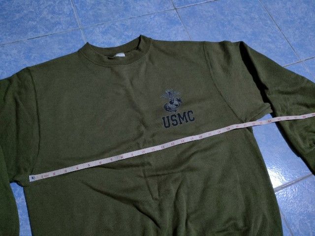 ขายเสื้อสเวสเตอร์usmcสภาพใหม่ไม่มีตำหนิสีเข้มสวยไซร์mจั๊มแน่น รูปที่ 6