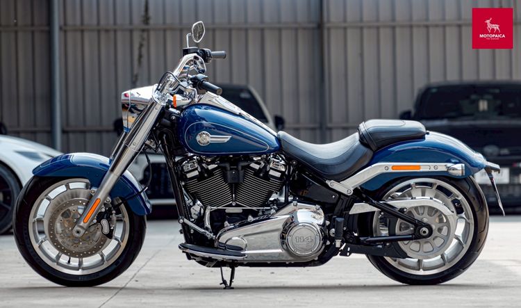 Harley Fatboy114 ปี2023 ตัวใหม่(มีCruise) สีหายาก วิ่ง6,000Mi. รูปที่ 4