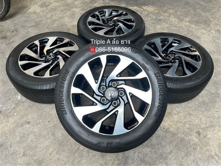 อื่นๆ อะลูมิเนียมอัลลอย 16" ✨ล้อแม็กพร้อมยาง✨Honda Civic FC ขอบ 16 ดำหน้าเงา