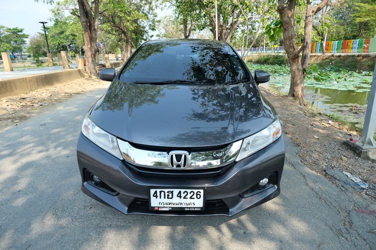 Honda City 2016 1.5 Sv i-VTEC Sedan เบนซิน ไม่ติดแก๊ส เกียร์อัตโนมัติ เทา รูปที่ 2
