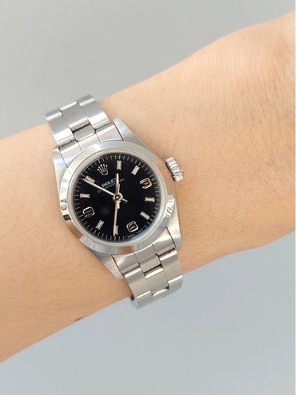 ดำ Rolex Oyster Perpetual Lady size 