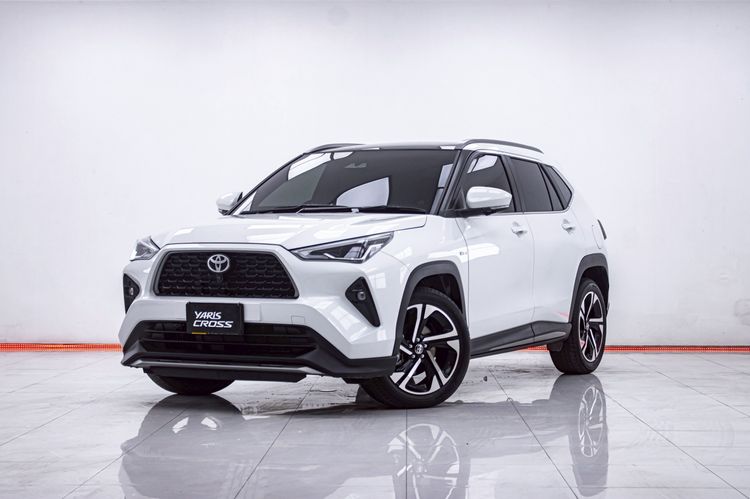 รถ Toyota Yaris Cross 1.5 HEV Premium Luxury สี ขาว