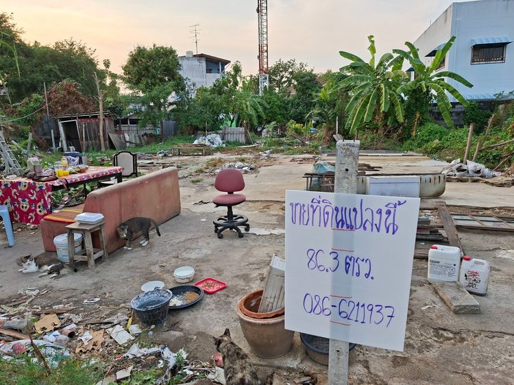 ขายที่ดินถมแล้วราคาถูก 86.3 ตารางวา หมู่บ้านสวัสดิการทหารบกแจ้งวัฒนะ