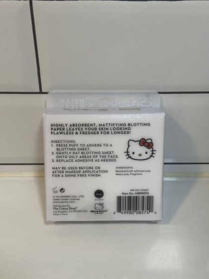 The Creme Shop x Sanrio Hello Kitty กระดาษซับหน้ามัน จำนวน 100 แผ่น แบบตลับมีกระจกในตัว พร้อมพัฟ Hello Kitty รูปที่ 2