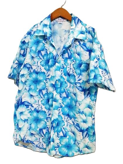 เสื้อลายดอก เสื้อคอกระเช้า เหมา 5 ตัว รูปที่ 4