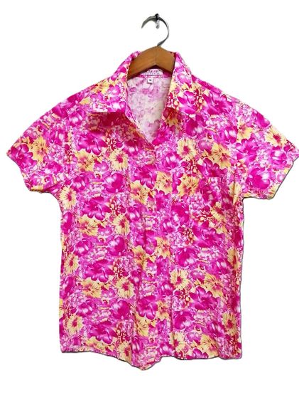 เสื้อลายดอก เสื้อคอกระเช้า เหมา 5 ตัว