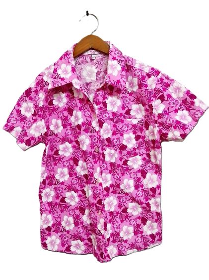 เสื้อลายดอก เสื้อคอกระเช้า เหมา 5 ตัว รูปที่ 3