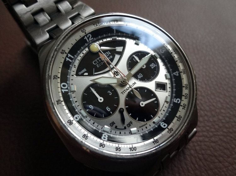 CITIZEN Promaster E210 Cal. 2100 โครโนกราฟ ไทเทเนียม PMZ56-2852 รุ่นท็อปสุด JDM รูปที่ 3