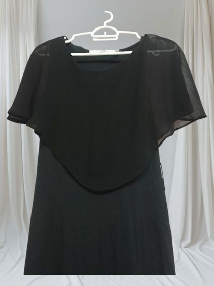 ชุดเดรสสีดำ Detail เป็นผ้าซีทรูบริเวณอก size M (ส่งฟรี) รูปที่ 3