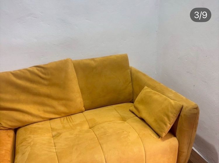 🔥 ชุดโซฟากำมะหยี่สภาพโดยรวมดีมากมีร่องรอยการใช้งานเดิมมาบ้างค่ะ น่าใช้มากเลยดูใบเสร็จลูกค้าซื้อมา 30,000 กว่าบาทเลยค่ะ วางมุมไหนก็สวย รูปที่ 3