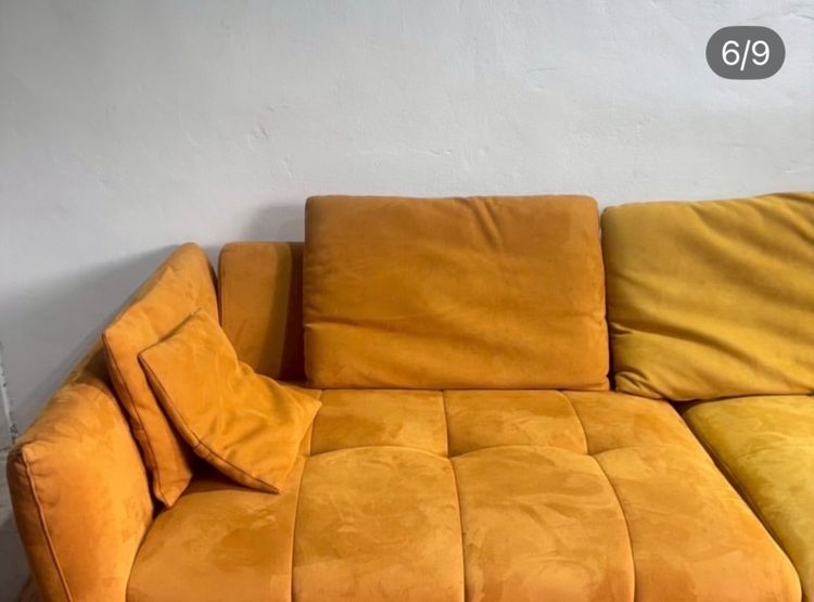 🔥 ชุดโซฟากำมะหยี่สภาพโดยรวมดีมากมีร่องรอยการใช้งานเดิมมาบ้างค่ะ น่าใช้มากเลยดูใบเสร็จลูกค้าซื้อมา 30,000 กว่าบาทเลยค่ะ วางมุมไหนก็สวย รูปที่ 6