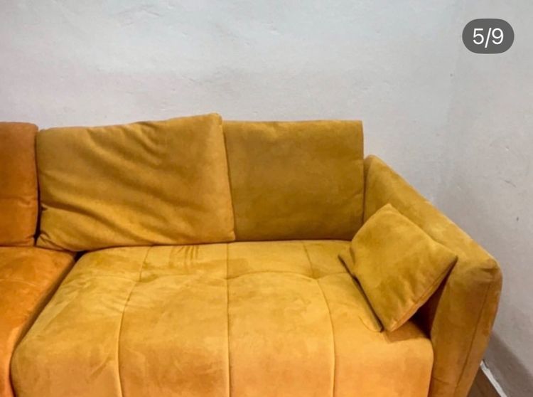🔥 ชุดโซฟากำมะหยี่สภาพโดยรวมดีมากมีร่องรอยการใช้งานเดิมมาบ้างค่ะ น่าใช้มากเลยดูใบเสร็จลูกค้าซื้อมา 30,000 กว่าบาทเลยค่ะ วางมุมไหนก็สวย รูปที่ 5