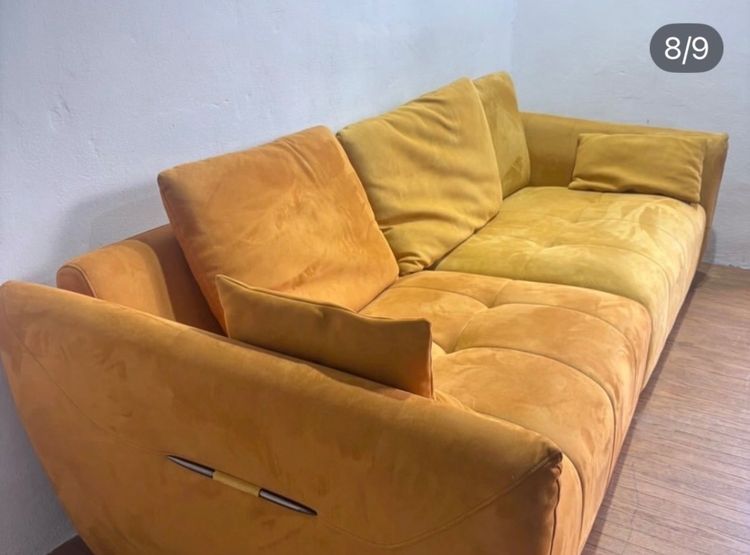 🔥 ชุดโซฟากำมะหยี่สภาพโดยรวมดีมากมีร่องรอยการใช้งานเดิมมาบ้างค่ะ น่าใช้มากเลยดูใบเสร็จลูกค้าซื้อมา 30,000 กว่าบาทเลยค่ะ วางมุมไหนก็สวย รูปที่ 8