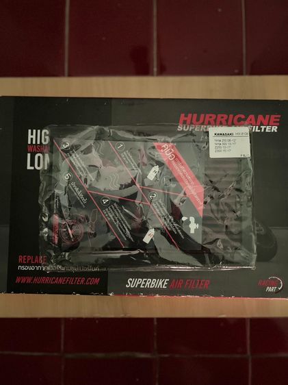 กรองอากาศ Hurricane ใส่ Ninja250 Ninja300 Z250 Z300 ของแท้ รูปที่ 4