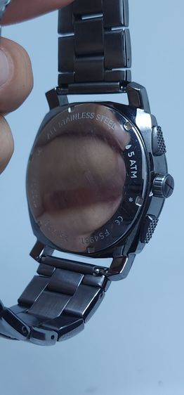 Z005 นาฬิกา FOSSIL Chronograph รุ่นใหญ่ 45mm สีดำเทา สายสแตนเลส มือสองแท้ ระบบควอตซ์ รูปที่ 5