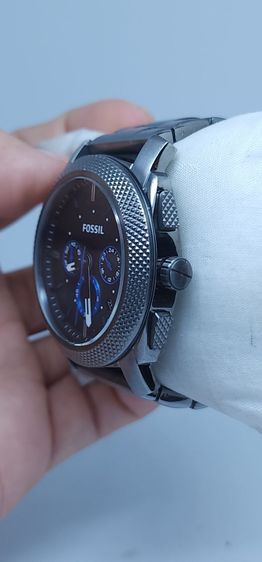 Z005 นาฬิกา FOSSIL Chronograph รุ่นใหญ่ 45mm สีดำเทา สายสแตนเลส มือสองแท้ ระบบควอตซ์ รูปที่ 4