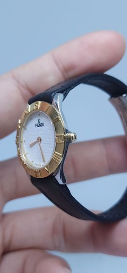 Z007 FENDI Quartz ผู้หญิง 26mm Swiss Made สายหนังแท้ รูปที่ 4